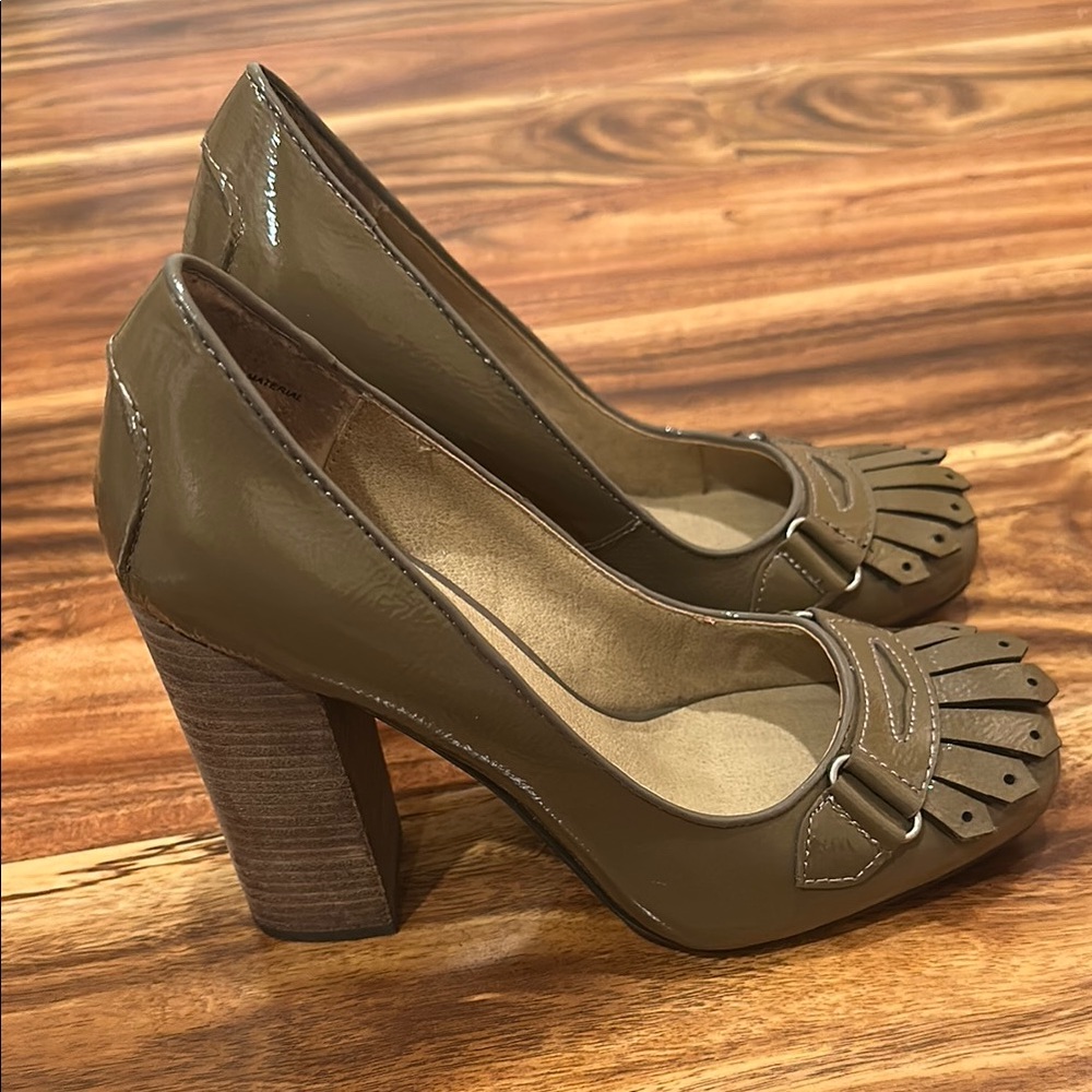 Levity Fringe Block Heels, Nicolo, 7
